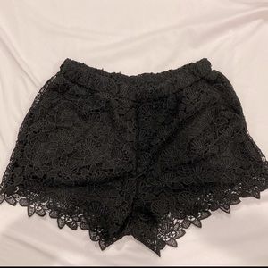 Romeo + Juliet Couture black Lacey shorts